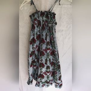 Spaghetti Strap wrapped chest elastic Dress for 7/8 Yrs old girl